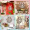 Queekay Easter Wreaths for Front Door Wooden Easter Sign 12.6 x 14.6 Inch Hanging Door Sign Decorations Wreath for Spring Holiday Coffee Shop Bakery(Bunny)